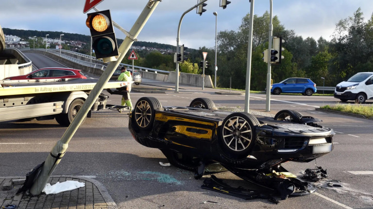 Porscheunfall-Ampel